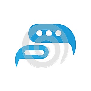 Buble chat icon Vector Illustration design Logo