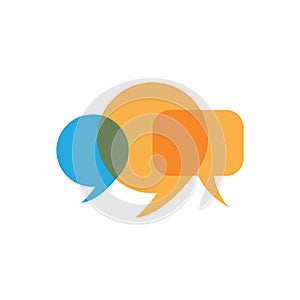 Buble chat icon Vector Illustration design Logo photo