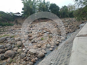 Buble rock at the Java river