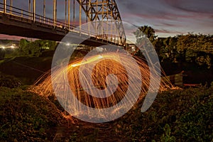 Bubu awaits the twilight. The fire work