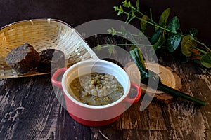 Bubur kacang hijau, Indonesian sweet dessert photo