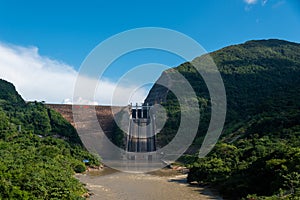 Dam that supplies water in the city of Bucaramanga. Colombia. photo