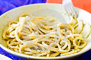 Bucatini pasta