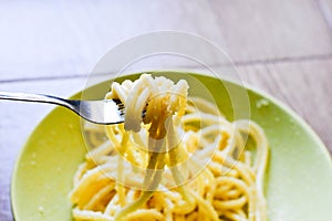 Bucatini pasta