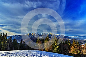 Bucegi Mountain Panoramic view