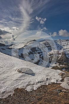 Bucegi Mountains with Omu Peak, Morarului Valley, Morarului Ridge