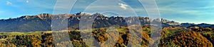 Bucegi mountains panorama