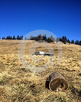 Bucegi Mountains in a sunny autumn day