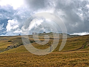 Bucegi plateau and Babele cabana  