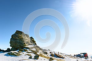 The Bucegi Sphinx in Romania