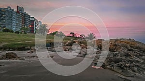Buceo Beach Landscape, Montevideo Uruguay