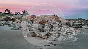 Buceo Beach Landscape, Montevideo Uruguay photo