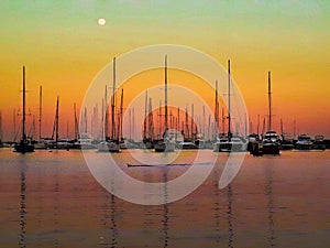 Buceo Port Landscape, Montevideo, Uruguay