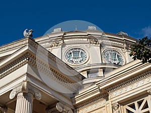 Bucharest Athenaeum, architecture in detail.