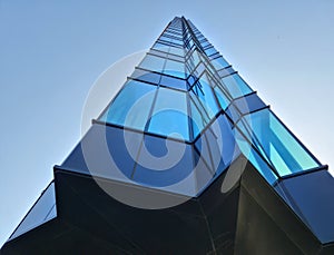 Bucharest blue Skyscraper