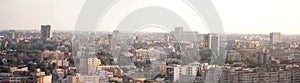 Bucharest city landmark view panorama