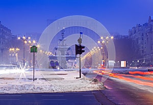 Bucharest city at night