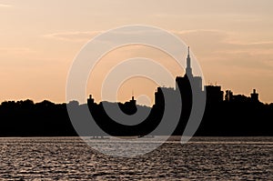 Bucharest City View On Dusk