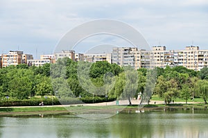 Bucharest Communist Apartment Blocks Skyline View