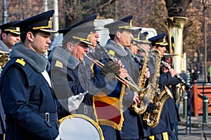 Bucharest military  fanfare at 1st December parade