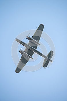 Bucharest international air show BIAS, NORTH AMERICAN B-25J `MITCHELL` flying bulls team