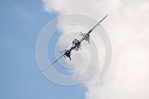 Bucharest international air show BIAS, NORTH AMERICAN B-25J `MITCHELL` flying bulls team