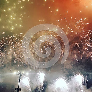 Bucharest New Year fireworks