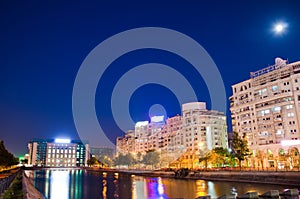 Bucharest by night - Dambovita River