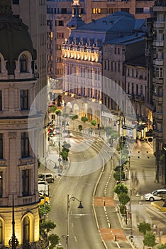 Bucharest night scene