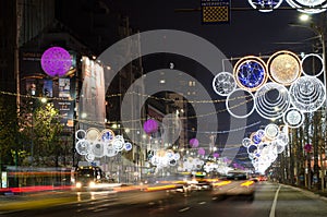 Bucharest night scene