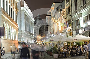 Bucharest night scene