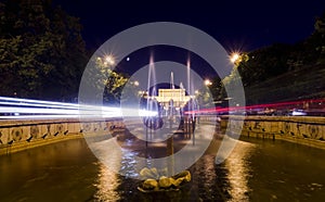 Bucharest night traffic