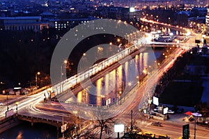 Bucharest night view