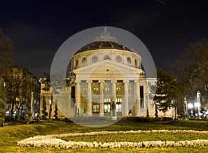 Romanian Atheneum Nightscene photo