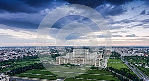 Bucharest panorama in the city centre