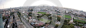 Bucharest panoramic aerial view photo
