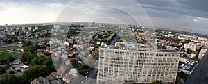 Bucharest panoramic aerial view photo