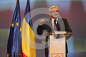 Liviu Dragnea at Social Democrat Party PSD Extraordinary National Congress