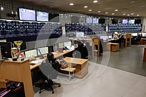 Dispatch centre of the Bucharest underground system during a Doors Open day for the public