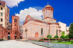 Bucharest, Romania - The Old Court church Saint Anton, medieval romanian heritage