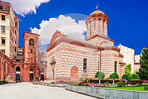 Bucharest, Romania - The Old Court church Saint Anton, medieval romanian heritage photo