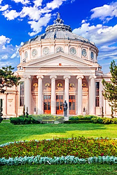 Bucharest, Romania - The Romanian Atheneum, historical building