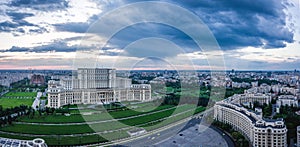 Bucharest skyline panorama