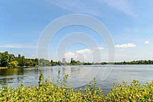 Bucharest Skyline View In Herastrau Park