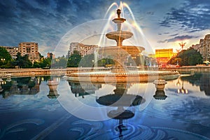 Bucharest at Sunset, Unirii Square photo