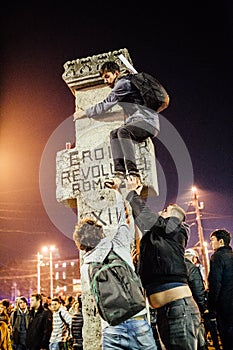 Bucharest University Square protests