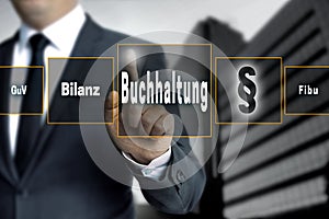 Buchhaltung (in german accounting, balance, financial accounting