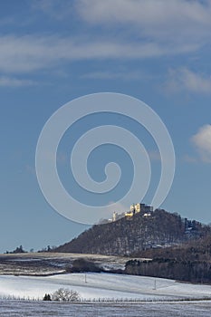 Buchlov Castle in winter, Czech Republic