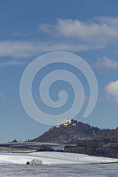 Buchlov Castle in winter, Czech Republic
