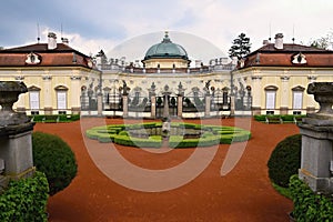 Buchlovice castle - famous Baroque castle in South Moravia - Czech Republic. Beautiful old architecture.